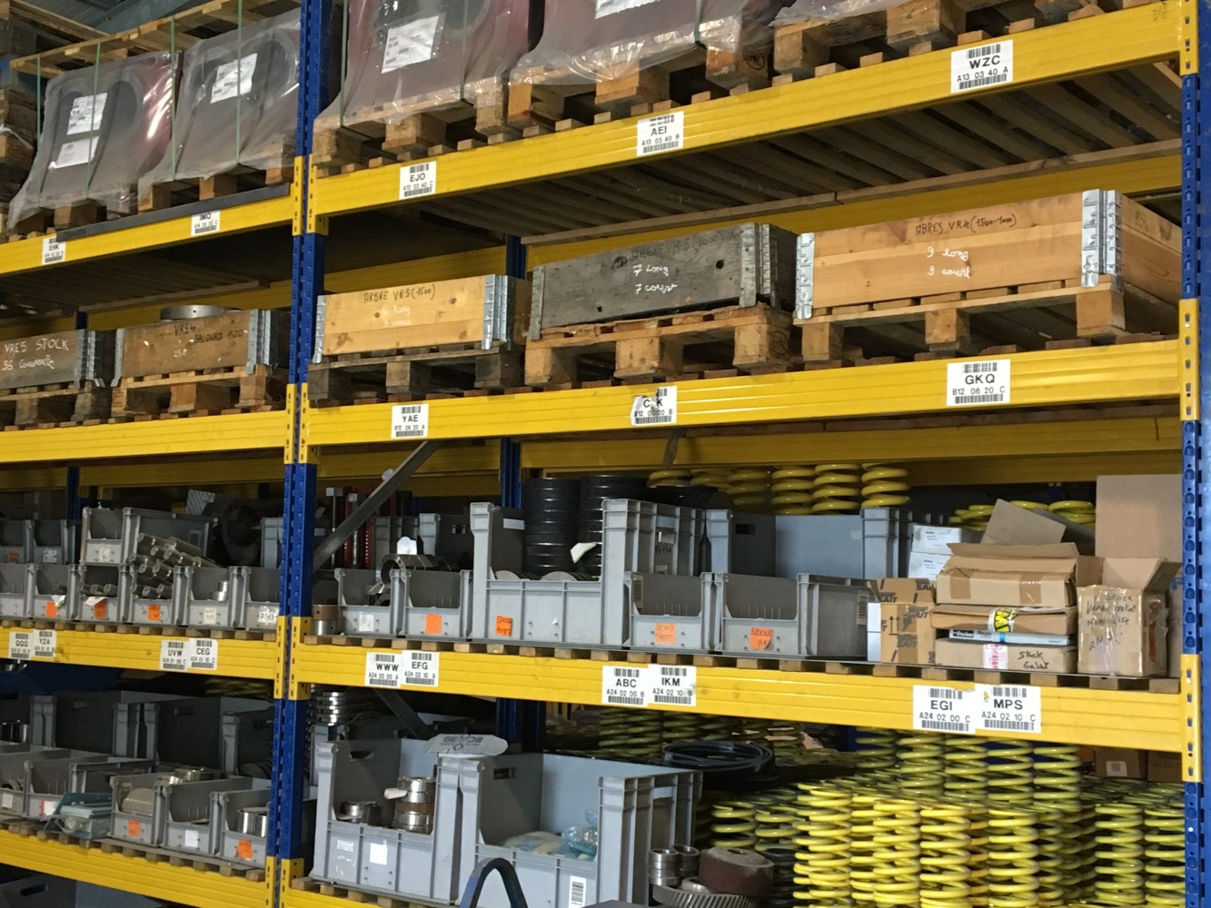 Some of the replacement parts we have in stock
